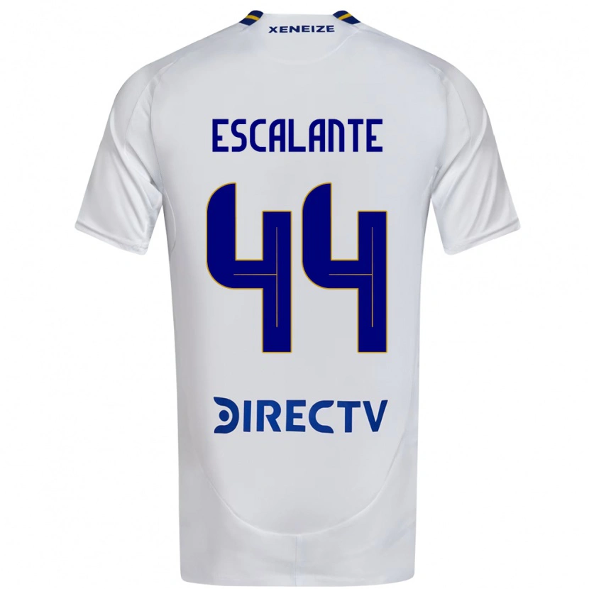 Danxen Donna Maglia Israel Escalante #44 Bianco Blu Kit Gara Away 2025/26 Maglietta