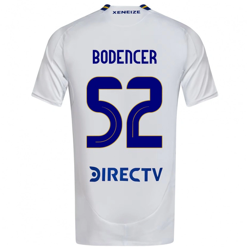 Danxen Donna Maglia Erik Bodencer #52 Bianco Blu Kit Gara Away 2025/26 Maglietta