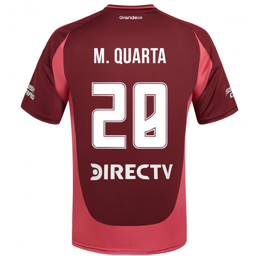 Danxen Donna Maglia Lucas Martínez Quarta #28 Borgogna Magenta Kit Gara Away 2025/26 Maglietta