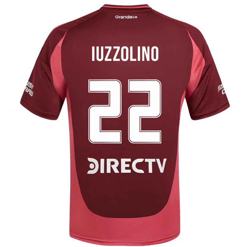 Danxen Donna Maglia Rocío Iuzzolino #22 Borgogna Magenta Kit Gara Away 2025/26 Maglietta