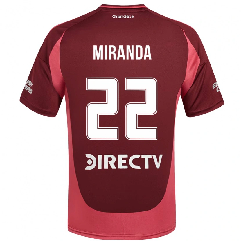 Danxen Donna Maglia Morena Miranda #22 Borgogna Magenta Kit Gara Away 2025/26 Maglietta