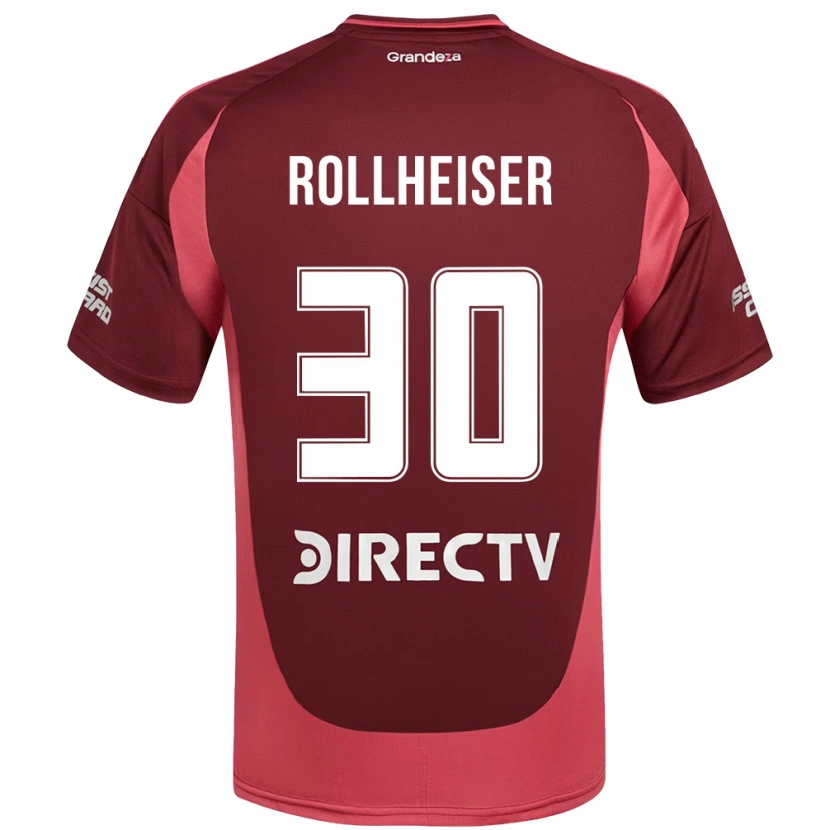 Danxen Donna Maglia Benjamin Rollheiser #30 Borgogna Magenta Kit Gara Away 2025/26 Maglietta