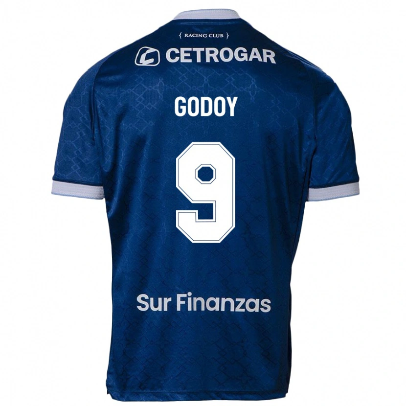 Danxen Donna Maglia Santiago Godoy #9 Blu Scuro Kit Gara Away 2025/26 Maglietta