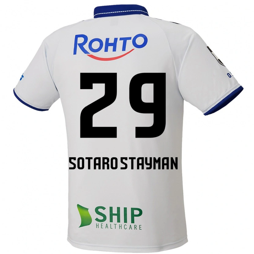 Danxen Donna Maglia Joshua Sotaro Stayman #29 Bianco Blu Nero Kit Gara Away 2025/26 Maglietta