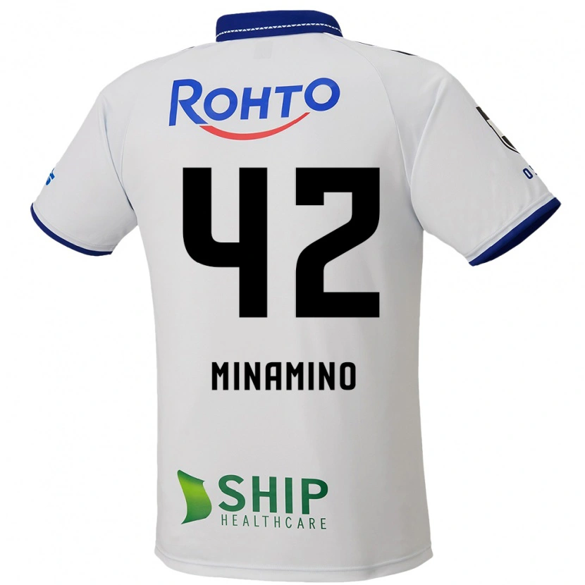 Danxen Donna Maglia Harumi Minamino #42 Bianco Blu Nero Kit Gara Away 2025/26 Maglietta