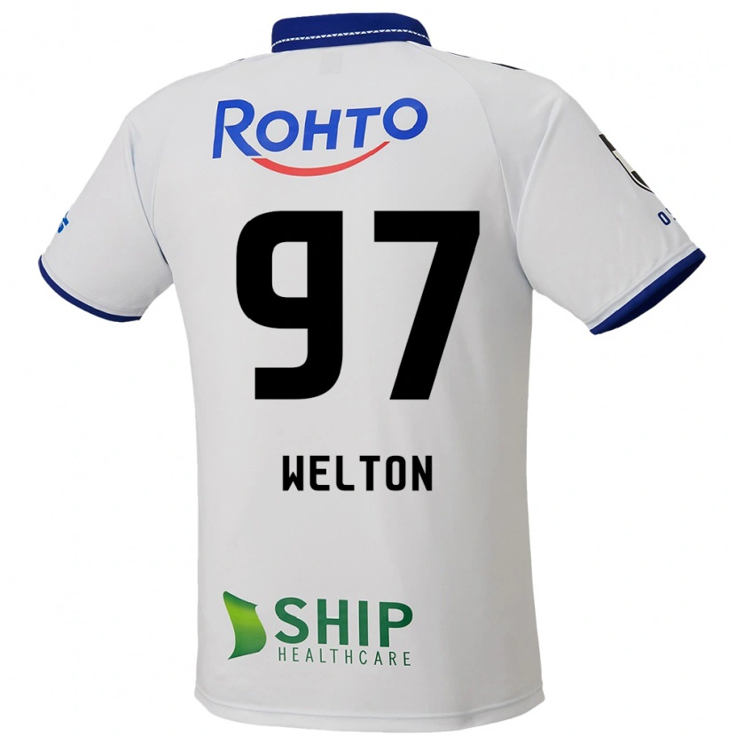 Danxen Donna Maglia Welton #97 Bianco Blu Nero Kit Gara Away 2025/26 Maglietta