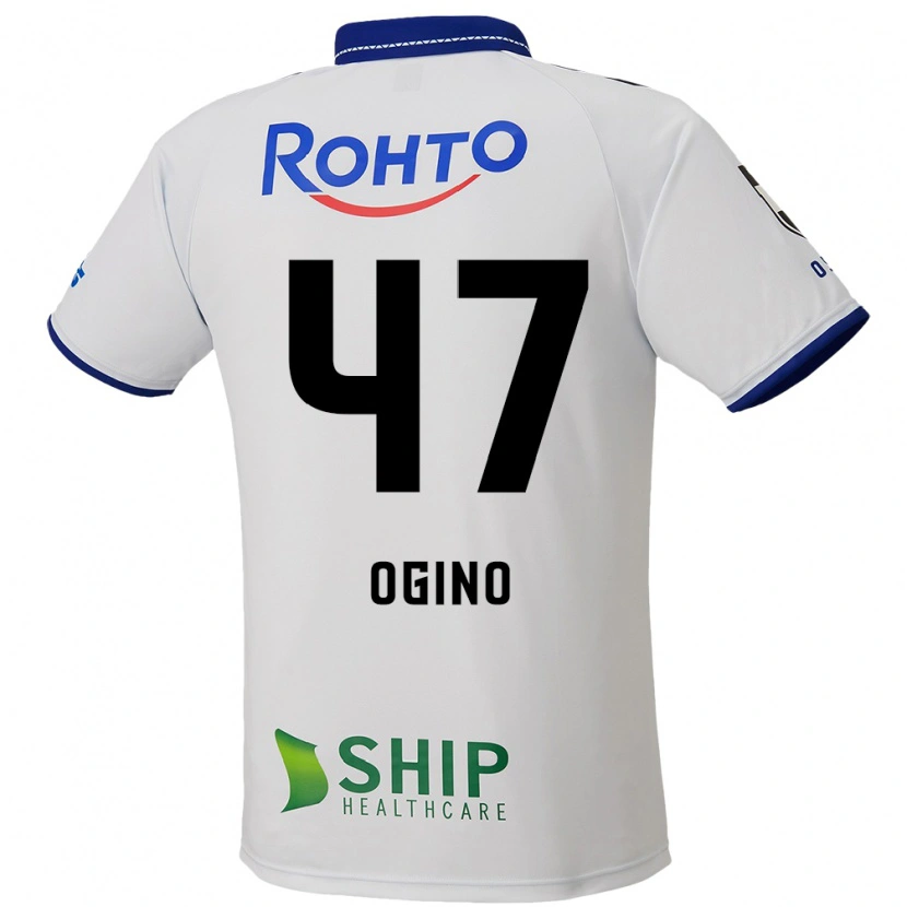 Danxen Donna Maglia Motonobu Ogino #47 Bianco Blu Nero Kit Gara Away 2025/26 Maglietta
