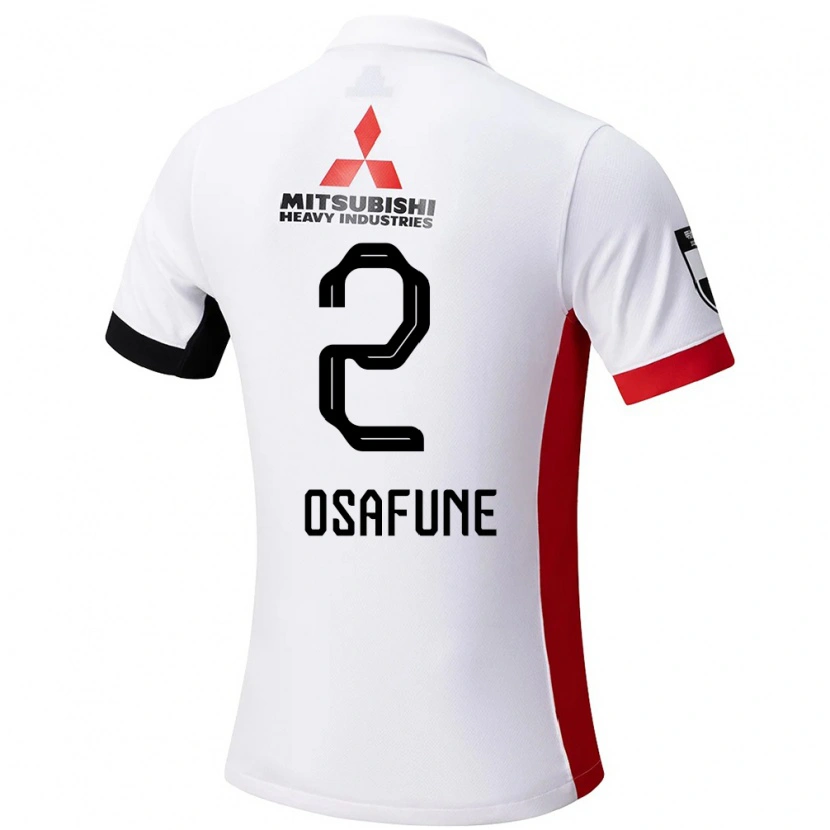 Danxen Donna Maglia Kana Osafune #2 Bianco Nero Kit Gara Away 2025/26 Maglietta