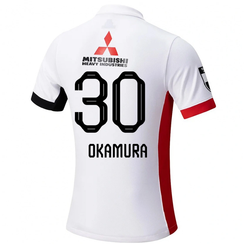 Danxen Donna Maglia Raika Okamura #30 Bianco Nero Kit Gara Away 2025/26 Maglietta