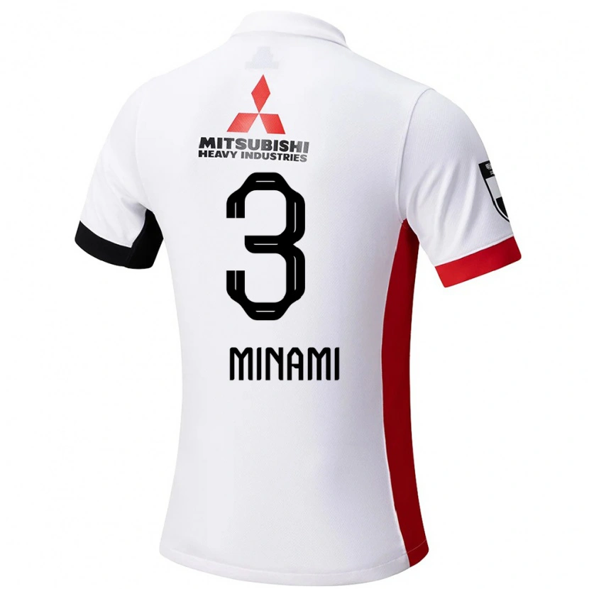 Danxen Donna Maglia Moeka Minami #3 Bianco Nero Kit Gara Away 2025/26 Maglietta