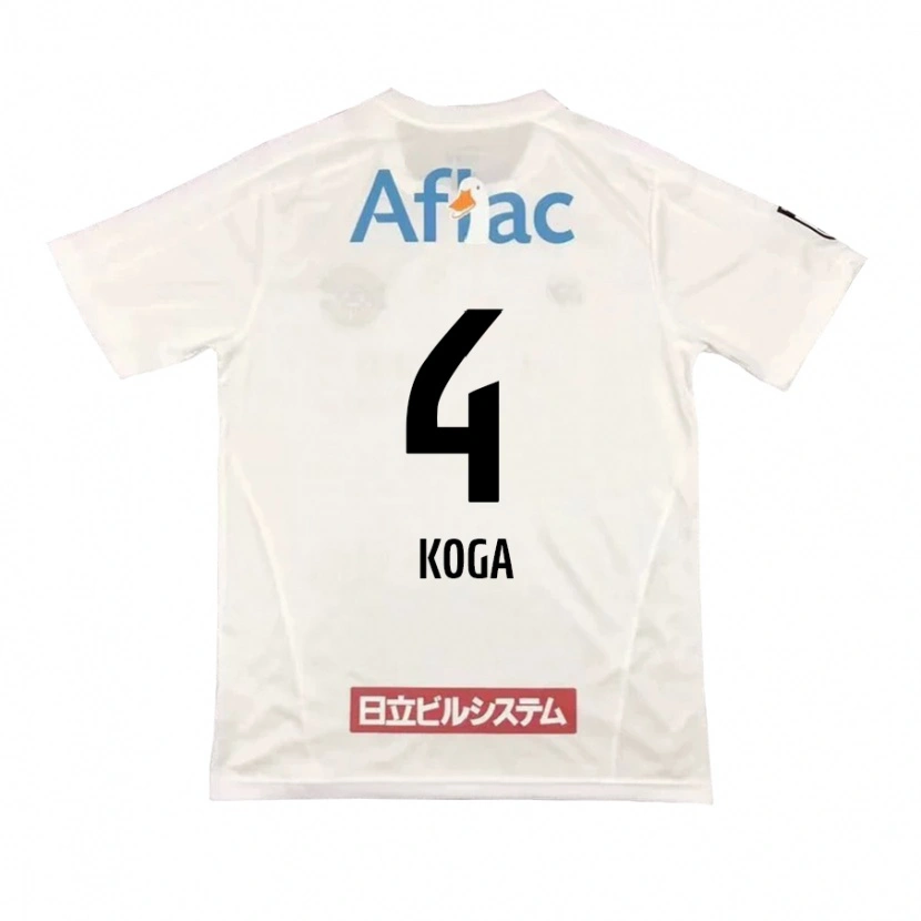 Danxen Donna Maglia Taiyo Koga #4 Grigio Chiaro Beige Kit Gara Away 2025/26 Maglietta