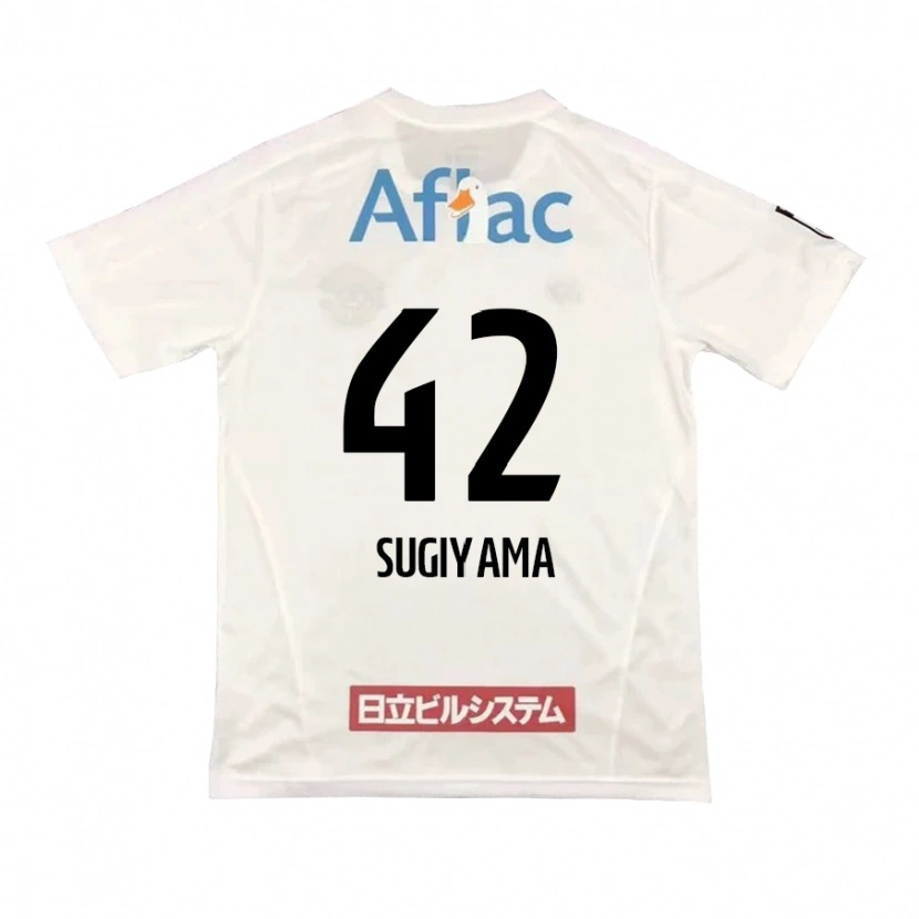 Danxen Donna Maglia Shunnosuke Sugiyama #42 Grigio Chiaro Beige Kit Gara Away 2025/26 Maglietta