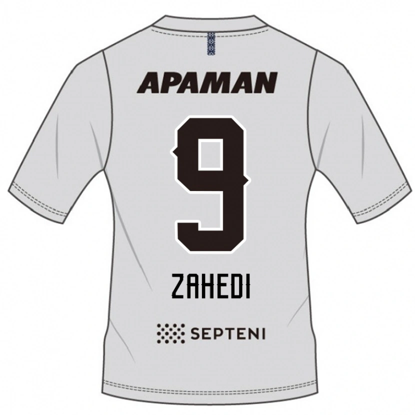 Danxen Donna Maglia Shahab Zahedi #9 Grigio Chiaro Kit Gara Away 2025/26 Maglietta