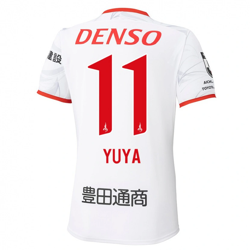 Danxen Donna Maglia Yuya Yamagishi #11 Bianco Rosso Kit Gara Away 2025/26 Maglietta