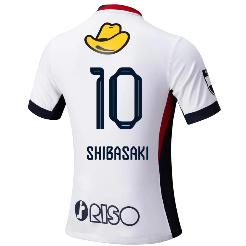 Danxen Donna Maglia Gaku Shibasaki #10 Bianco Nero Kit Gara Away 2025/26 Maglietta