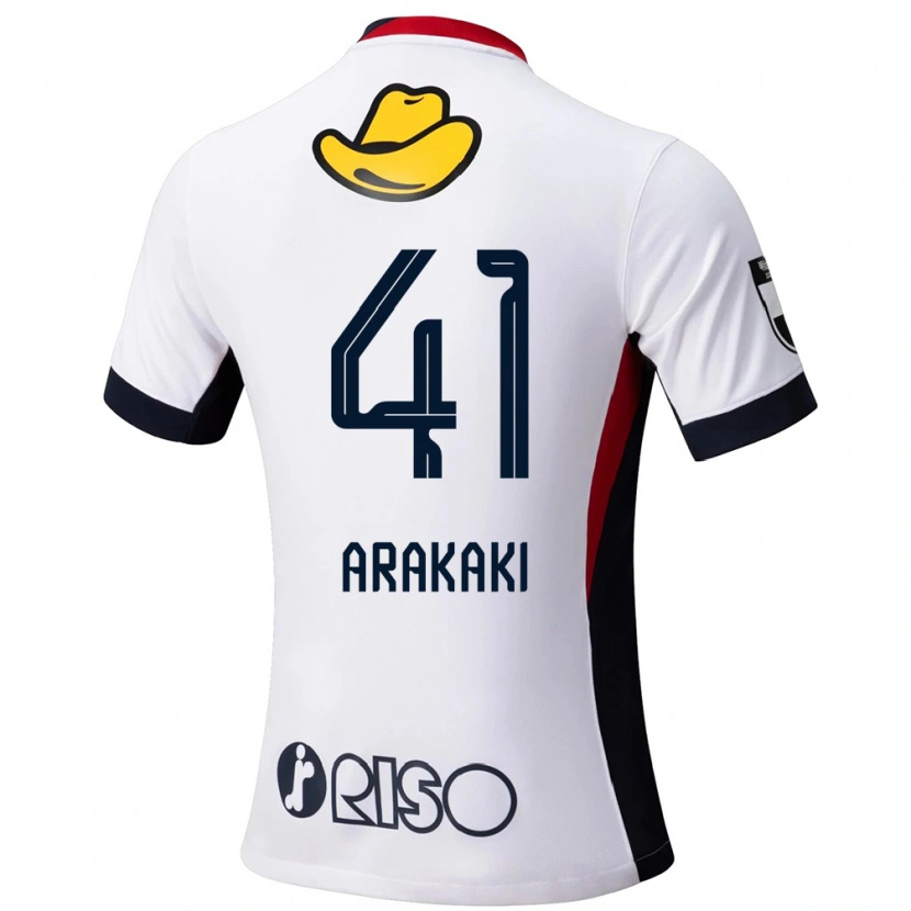 Danxen Donna Maglia Yota Arakaki #41 Bianco Nero Kit Gara Away 2025/26 Maglietta