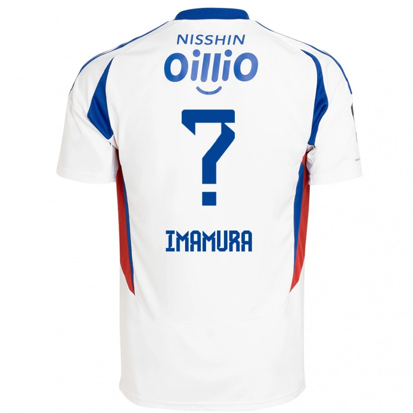 Danxen Donna Maglia Ryoya Imamura #0 Bianco Blu Royal Kit Gara Away 2025/26 Maglietta