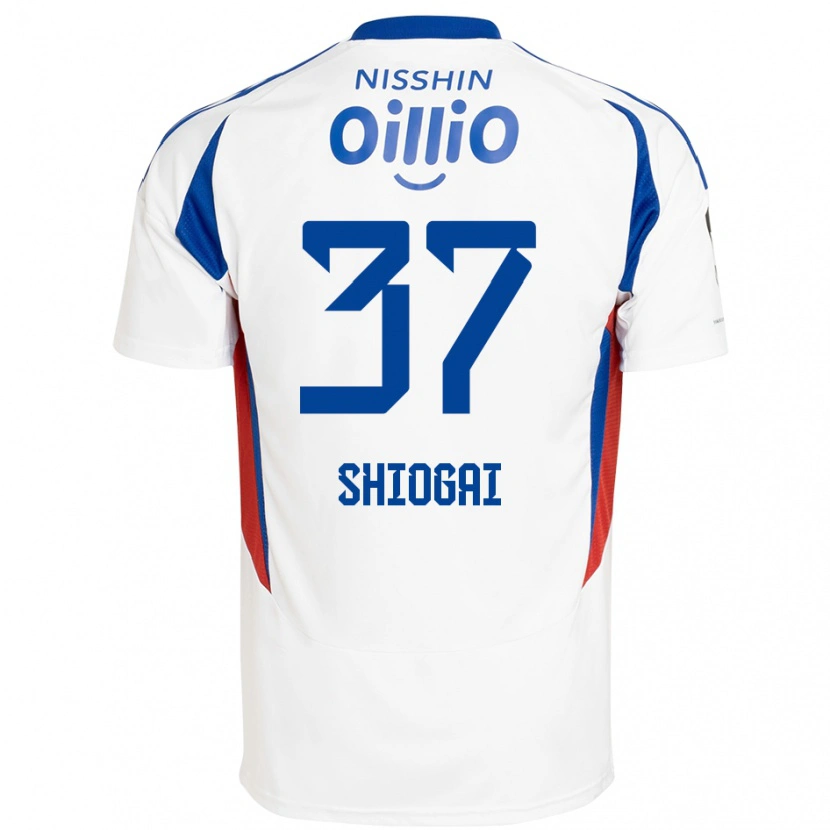 Danxen Donna Maglia Kento Shiogai #37 Bianco Blu Royal Kit Gara Away 2025/26 Maglietta
