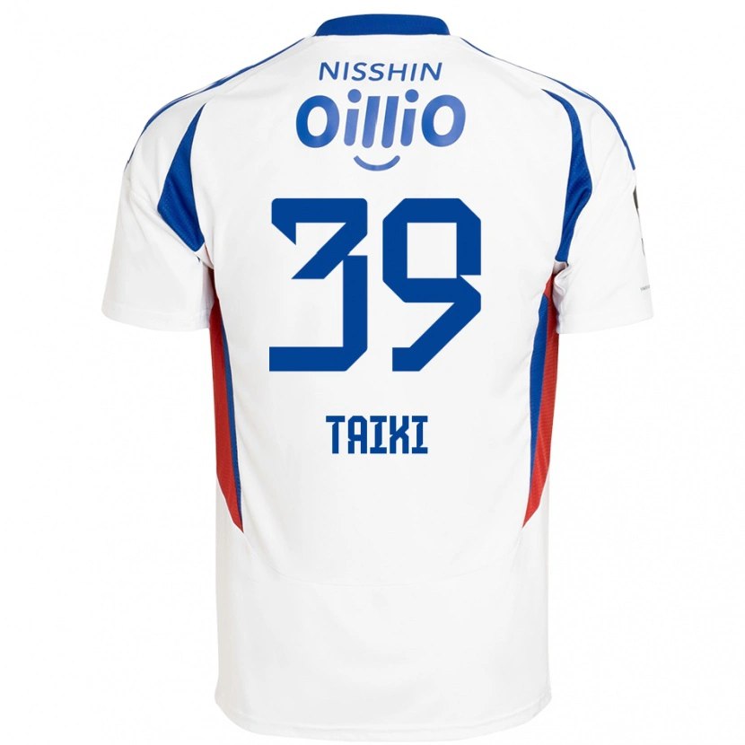Danxen Donna Maglia Taiki Watanabe #39 Bianco Blu Royal Kit Gara Away 2025/26 Maglietta