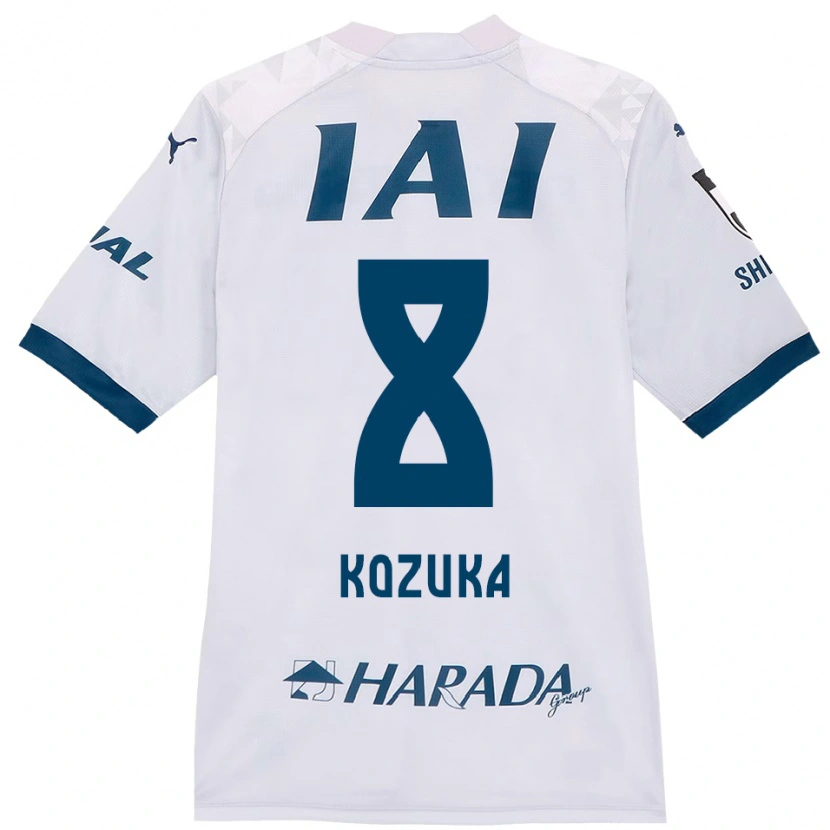 Danxen Donna Maglia Kazuki Kozuka #8 Bianco Blu Royal Kit Gara Away 2025/26 Maglietta