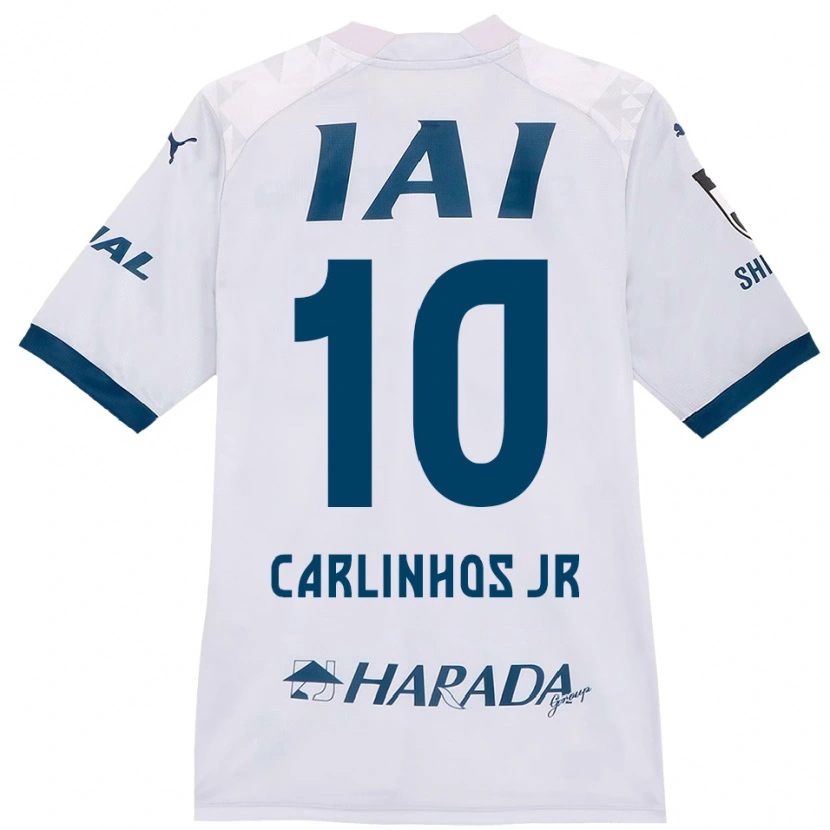 Danxen Donna Maglia Carlinhos Junior #10 Bianco Blu Royal Kit Gara Away 2025/26 Maglietta