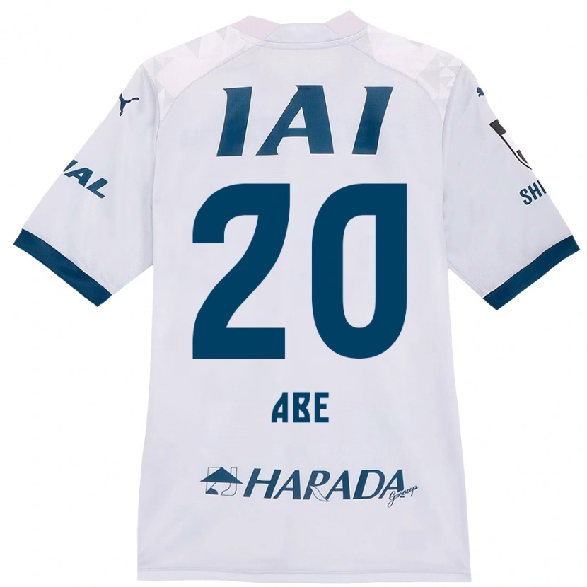 Danxen Donna Maglia Ryoya Abe #20 Bianco Blu Royal Kit Gara Away 2025/26 Maglietta