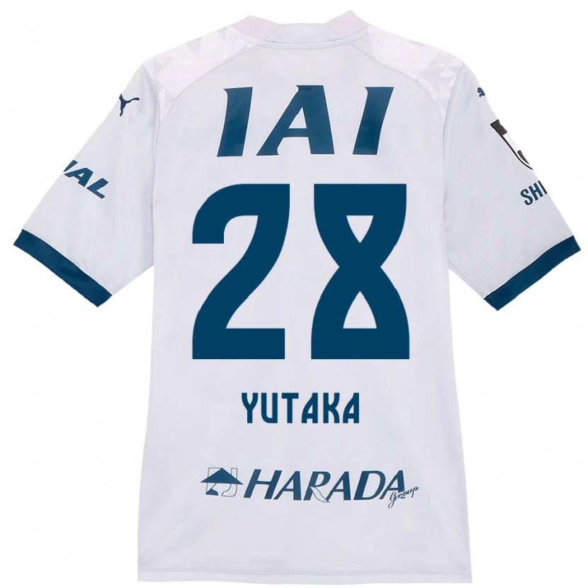 Danxen Donna Maglia Yutaka Yoshida #28 Bianco Blu Royal Kit Gara Away 2025/26 Maglietta