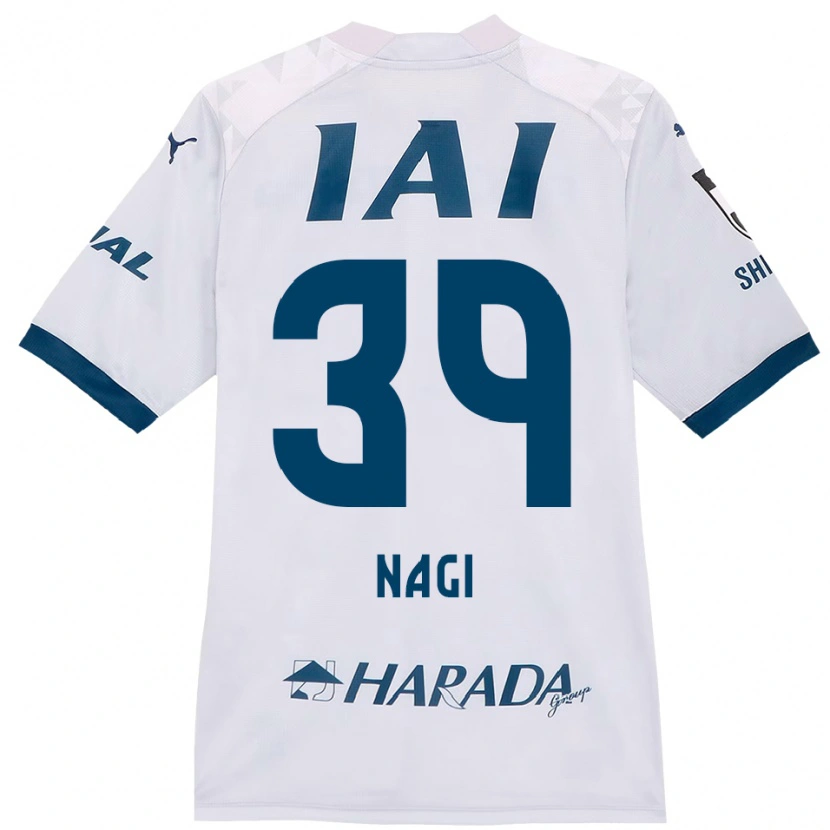 Danxen Donna Maglia Nagi Kawatani #39 Bianco Blu Royal Kit Gara Away 2025/26 Maglietta