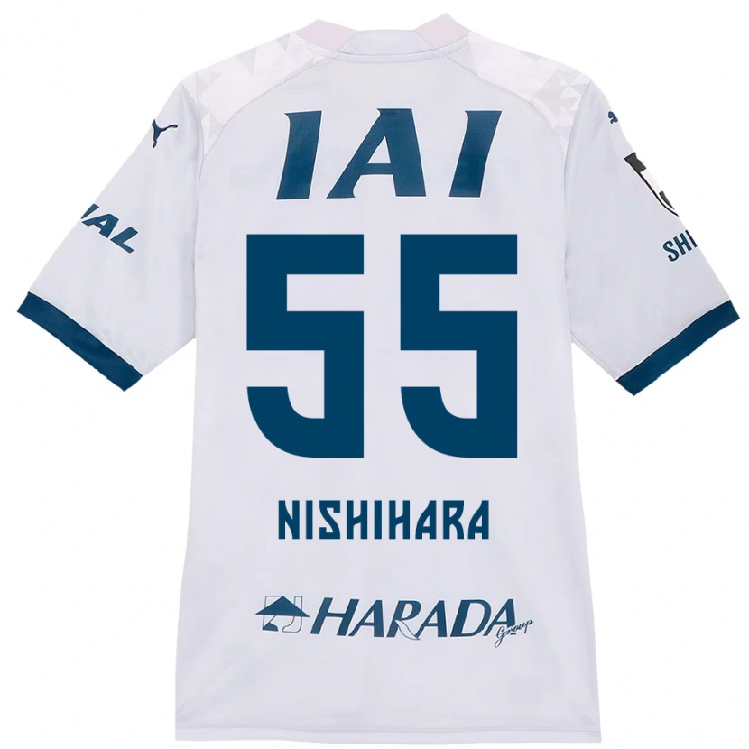 Danxen Donna Maglia Motoki Nishihara #55 Bianco Blu Royal Kit Gara Away 2025/26 Maglietta