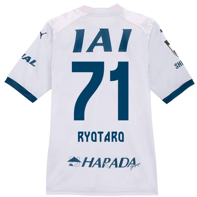 Danxen Donna Maglia Ryotaro Nakamura #71 Bianco Blu Royal Kit Gara Away 2025/26 Maglietta