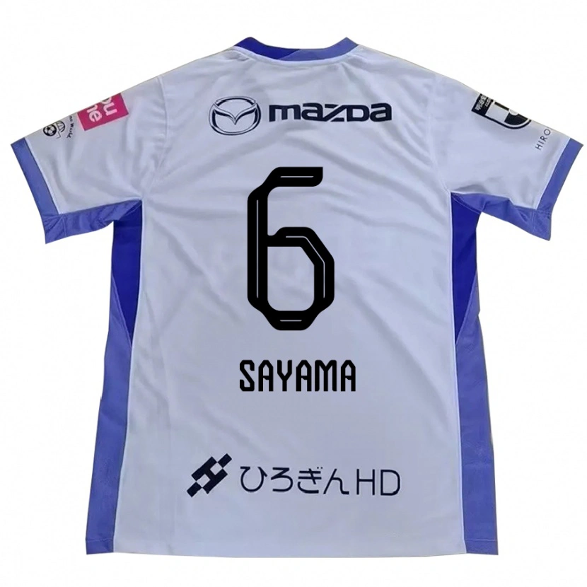 Danxen Donna Maglia Momoko Sayama #6 Bianco Arancione Kit Gara Away 2025/26 Maglietta
