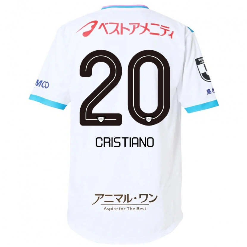 Danxen Donna Maglia Cristiano #20 Bianco Rosa Kit Gara Away 2025/26 Maglietta