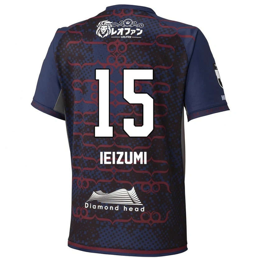 Danxen Donna Maglia Rei Ieizumi #15 Blu Rosso Kit Gara Away 2025/26 Maglietta