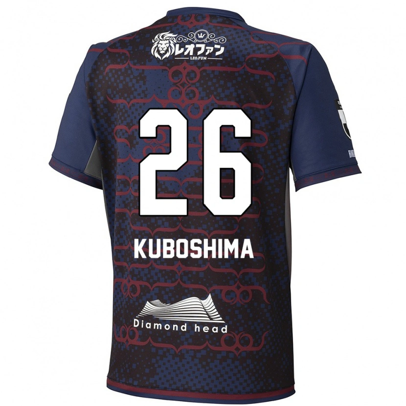 Danxen Donna Maglia Takeharu Kuboshima #26 Blu Rosso Kit Gara Away 2025/26 Maglietta