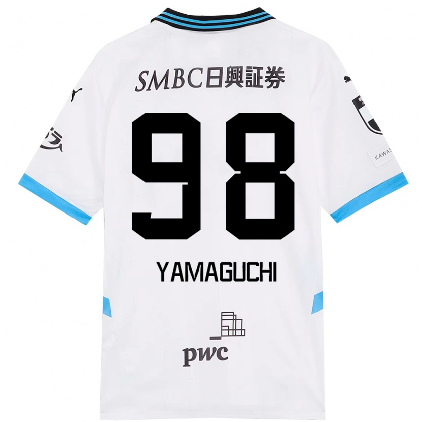 Danxen Donna Maglia Louis Thébault-Yamaguchi #98 Bianco Azzurro Cielo Kit Gara Away 2025/26 Maglietta