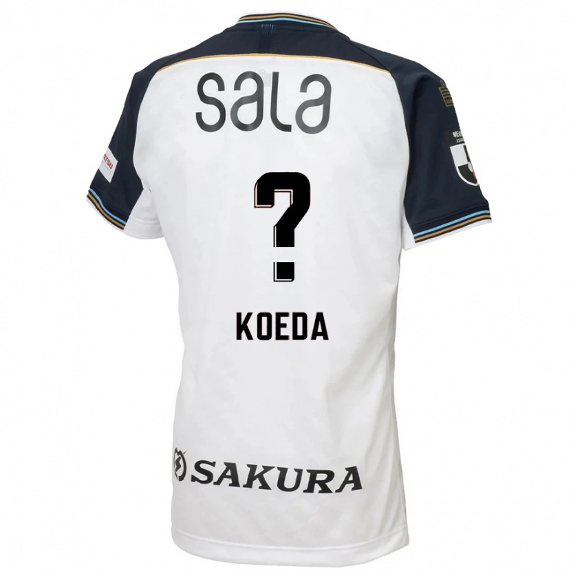 Danxen Donna Maglia Sakutaro Koeda #0 Bianco Nero Kit Gara Away 2025/26 Maglietta