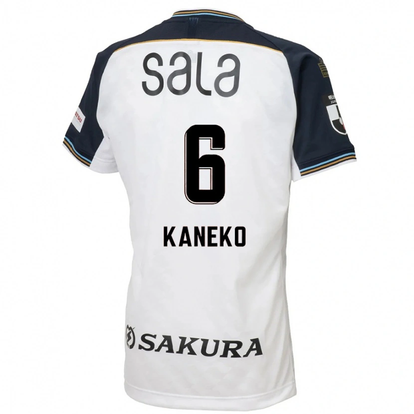 Danxen Donna Maglia Daiki Kaneko #6 Bianco Nero Kit Gara Away 2025/26 Maglietta