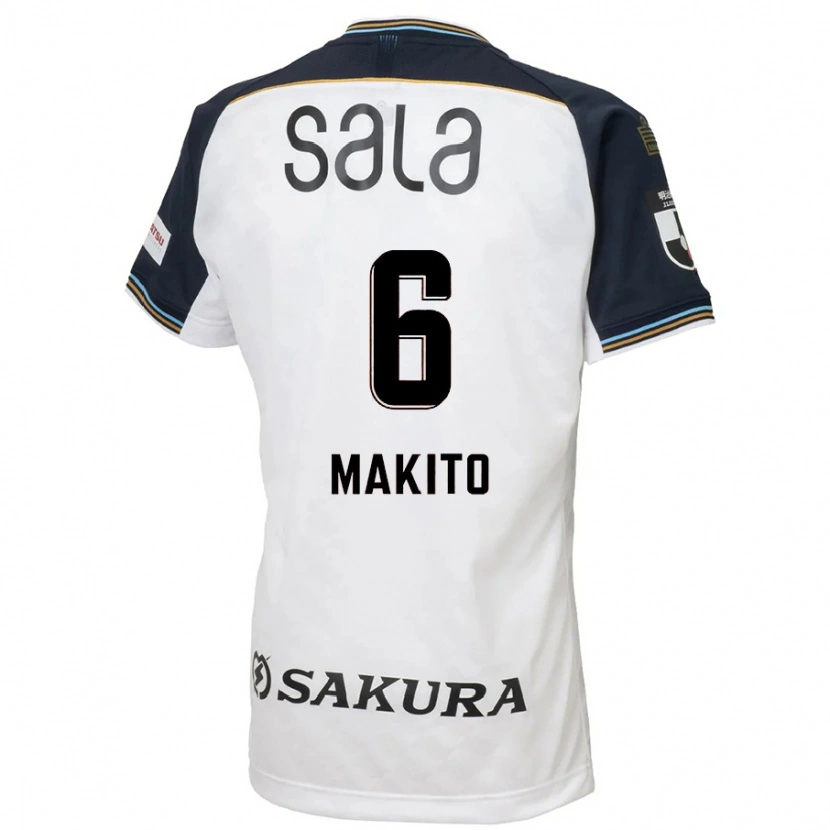 Danxen Donna Maglia Makito Ito #6 Bianco Nero Kit Gara Away 2025/26 Maglietta