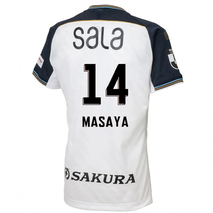 Danxen Donna Maglia Masaya Matsumoto #14 Bianco Nero Kit Gara Away 2025/26 Maglietta