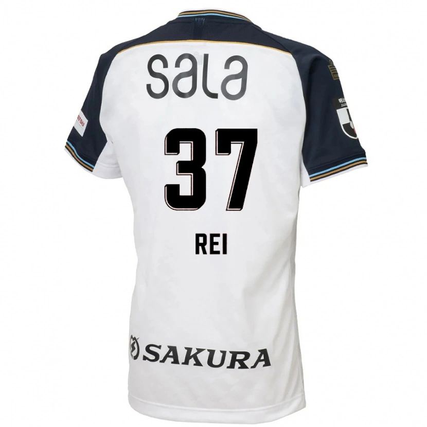Danxen Donna Maglia Rei Hirakawa #37 Bianco Nero Kit Gara Away 2025/26 Maglietta