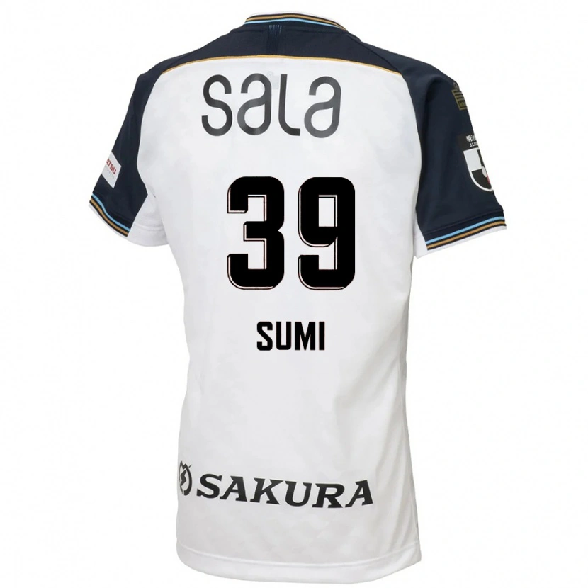 Danxen Donna Maglia Koshiro Sumi #39 Bianco Nero Kit Gara Away 2025/26 Maglietta