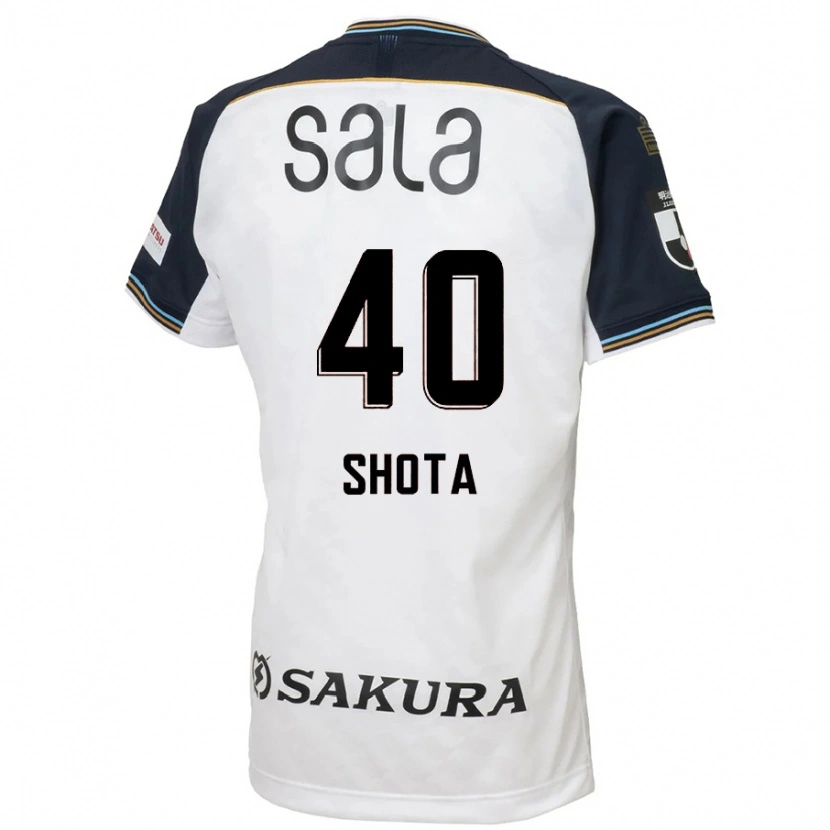 Danxen Donna Maglia Shota Kaneko #40 Bianco Nero Kit Gara Away 2025/26 Maglietta