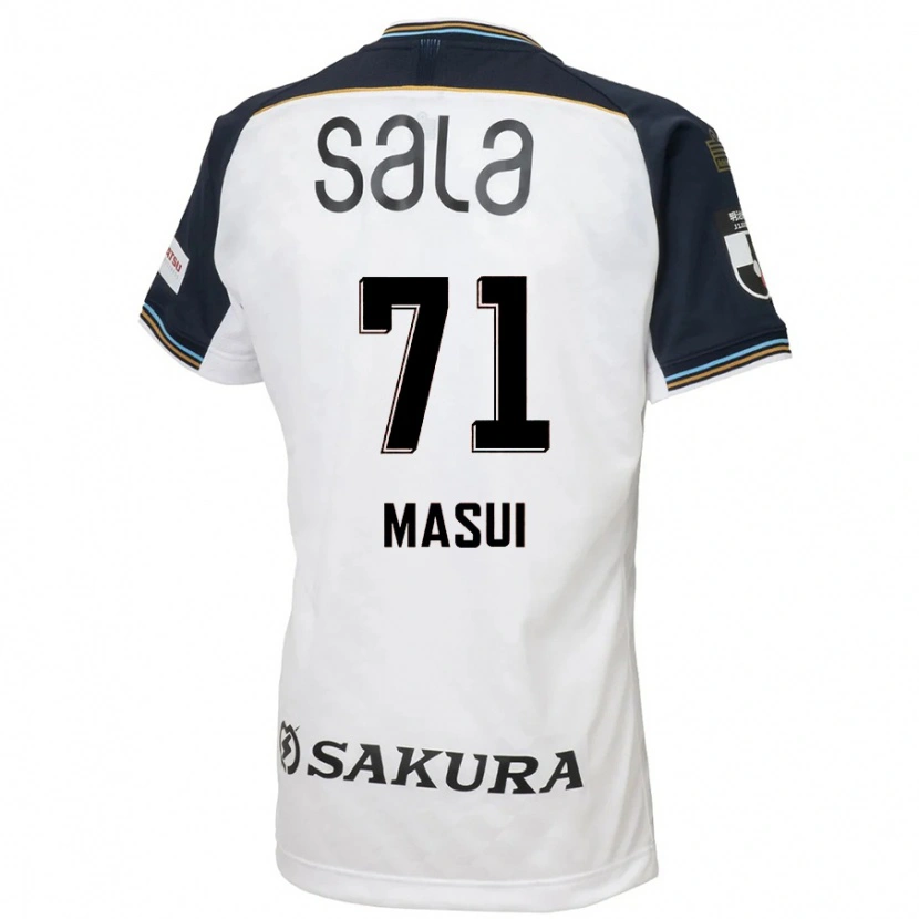 Danxen Donna Maglia Ken Masui #71 Bianco Nero Kit Gara Away 2025/26 Maglietta
