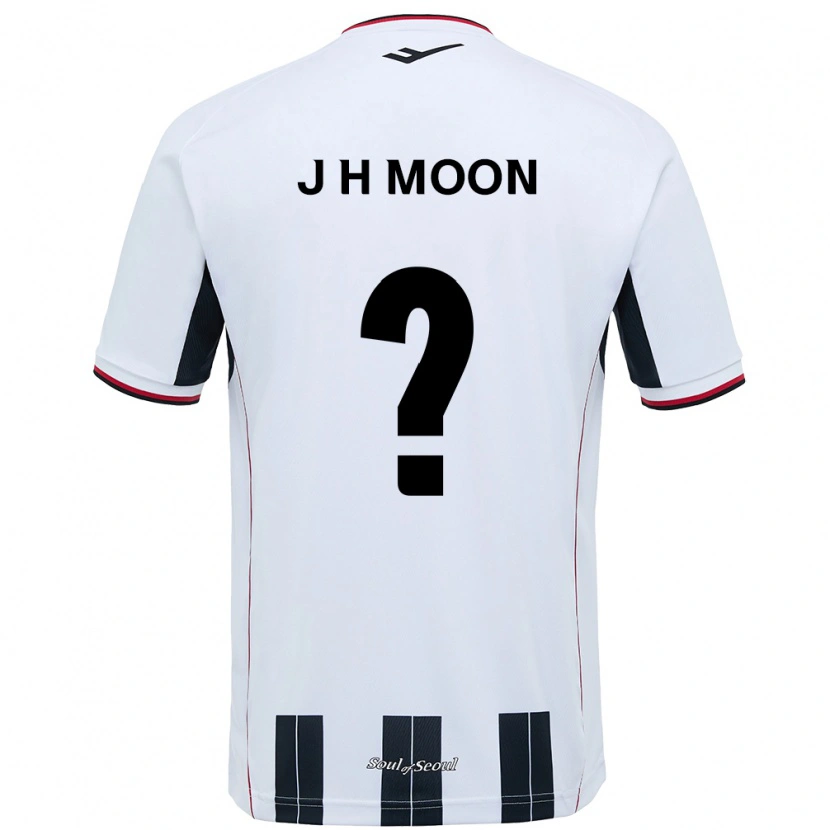 Danxen Donna Maglia Ji-Hwan Moon #0 Bianco Nero Kit Gara Away 2025/26 Maglietta
