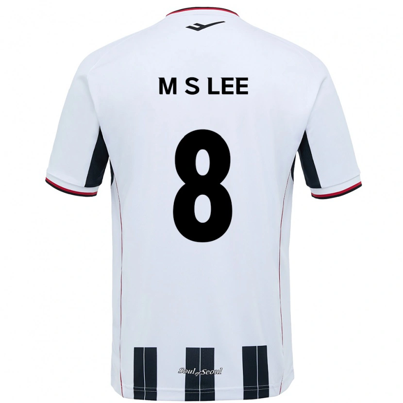 Danxen Donna Maglia Seung-Mo Lee #8 Bianco Nero Kit Gara Away 2025/26 Maglietta