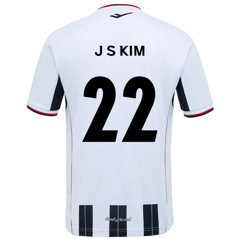 Danxen Donna Maglia Jin-Su Kim #22 Bianco Nero Kit Gara Away 2025/26 Maglietta