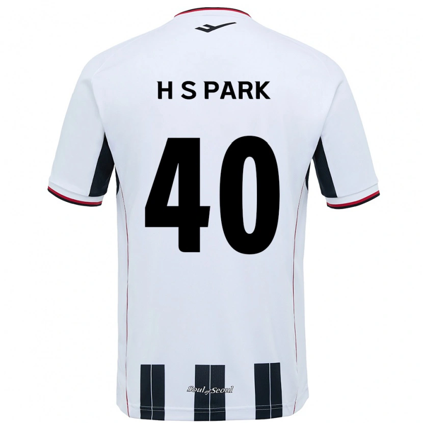 Danxen Donna Maglia Seong-Hun Park #40 Bianco Nero Kit Gara Away 2025/26 Maglietta
