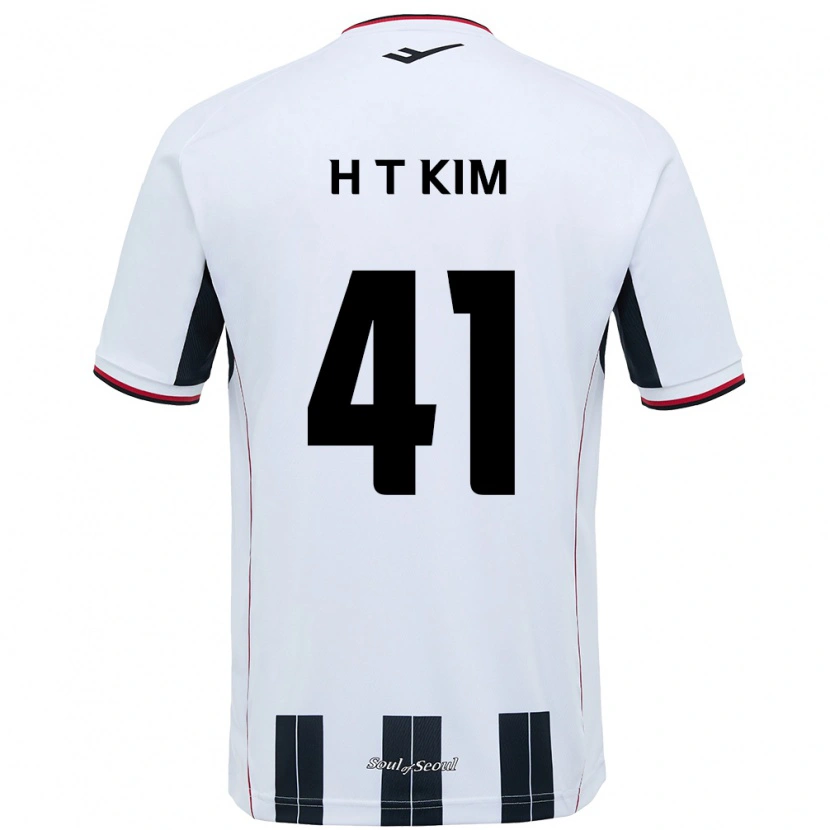Danxen Donna Maglia Tae-Ho Kim #41 Bianco Nero Kit Gara Away 2025/26 Maglietta