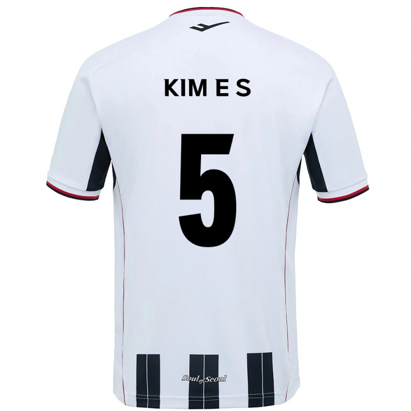 Danxen Donna Maglia Kim Eun-Sol #5 Bianco Nero Kit Gara Away 2025/26 Maglietta