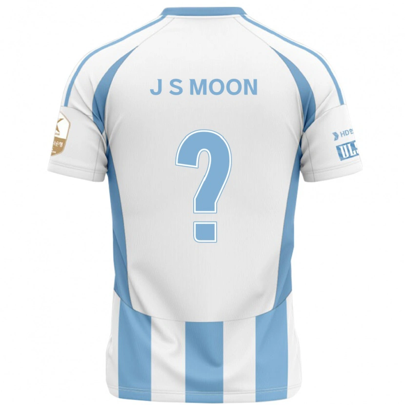 Danxen Donna Maglia Seok-Ju Moon #0 Bianco Azzurro Cielo Kit Gara Away 2025/26 Maglietta
